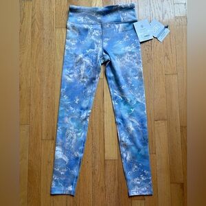 Athleta Girl Blue Printed Leggings NWT XL - 14